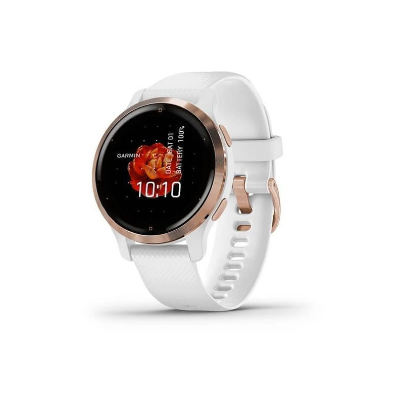 Garmin Venu2S Rose Gold/White Band