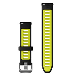 Řemínek QuickRelease ( 18 mm ), Black/Amp yellow silicone, přezka slate