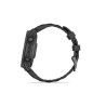 Garmin fēnix® E, Slate grey steel / Černý silikonový řemínek