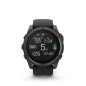 Garmin fēnix® 8 – 51 mm, Solar, Sapphire Carbon grey DLC titanium s Black/Grey silikonovým řemínkem