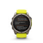 Garmin fēnix® 8 – 51 mm, Solar, Sapphire Titanium s Yellow/Graphite silikonovým řemínkem