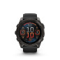 Garmin fēnix® 8 – 51 mm, AMOLED, Sapphire, Carbon grey DLC s Black/Grey silikonovým řemínkem