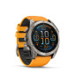 Garmin fēnix® 8 – 51 mm, AMOLED, Sapphire, Titanium s Orange/Graphite silikonovým řemínkem