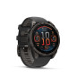 Garmin fēnix® 8 – 47 mm, AMOLED, Sapphire, Carbon grey DLC s Black/Grey silikonovým řemínkem