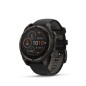 Garmin fēnix® 8 – 47 mm, Solar, Sapphire Carbon grey DLC titanium s Black/Grey silikonovým řemínkem