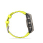 Garmin fēnix® 8 – 47 mm, Solar, Sapphire Titanium s Yellow/Graphite silikonovým řemínkem