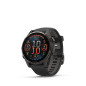 Garmin fēnix® 8 – 43 mm, AMOLED, Sapphire, Carbon grey DLC titanium, Black / Pebble grey se silikonovým řemínkem