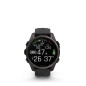 Garmin fēnix® 8 – 43 mm, AMOLED, Sapphire, Carbon grey DLC titanium, Black / Pebble grey se silikonovým řemínkem